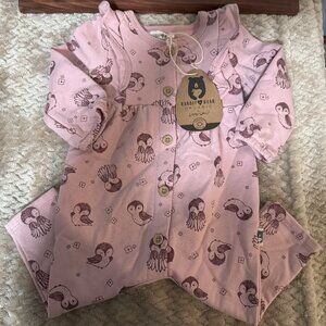 Girl's Rabbit & Bear Organic One Piece (6-9 months), NWT